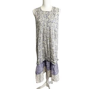 45R 45RPM Long Dress Floral Size 1 Cotton Japan Farmhouse Prairie Cottagecore